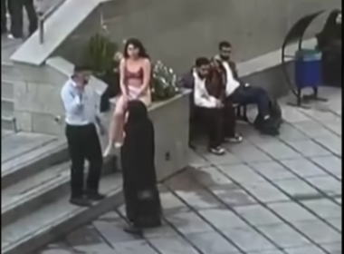 Iranian Girl Defies Sharia Law, Walks In Public In Bra And Underwear