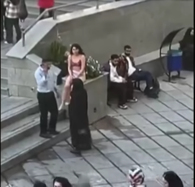 Iranian Girl Defies Sharia Law, Walks In Public In Bra And Underwear